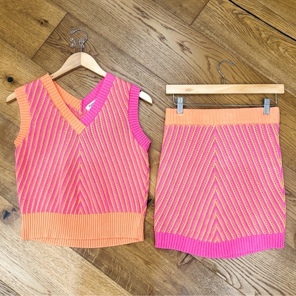 FATE | Knit Set (Pink & Orange) - Picture 2 of 2